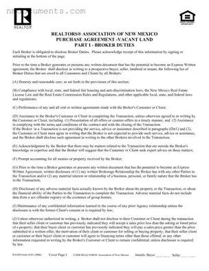 Printable New Mexico Agreement Land Form in PDF
