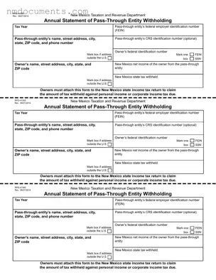 Printable Rpd 41359 New Mexico Form in PDF